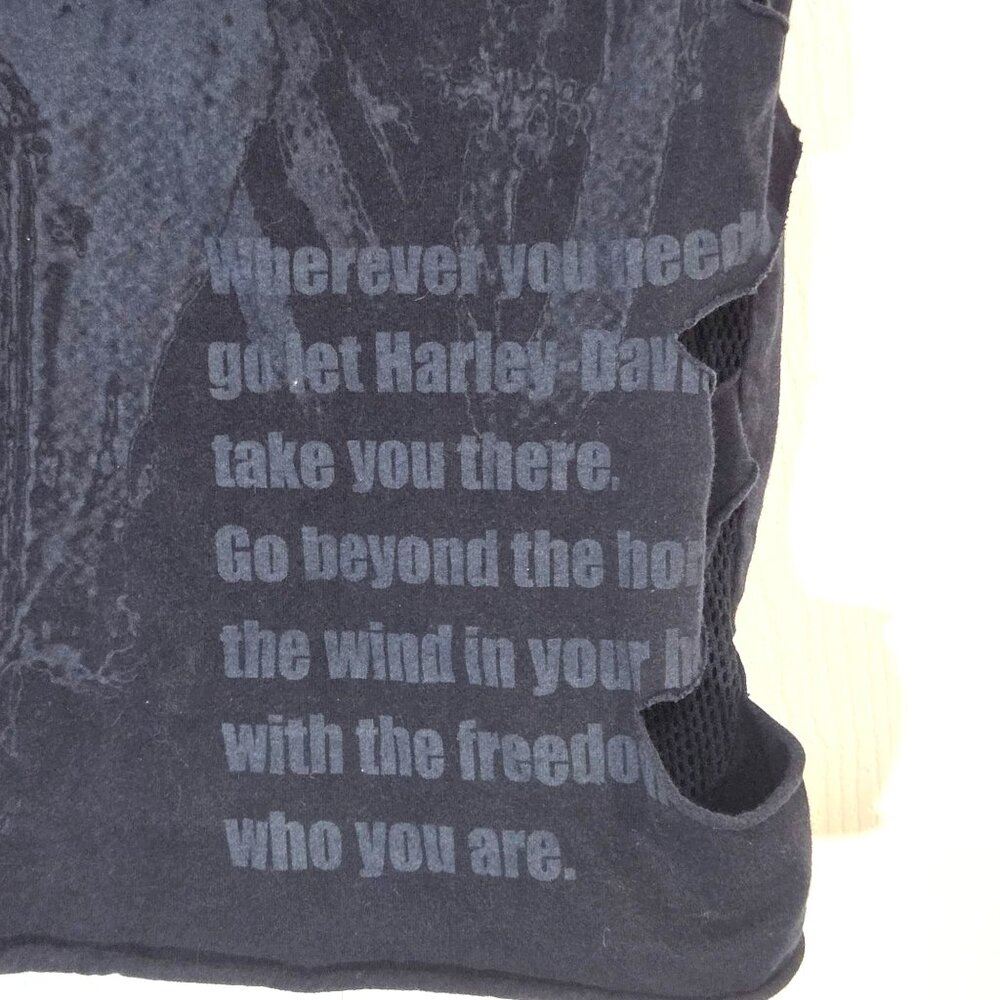 Harley-Davidson Cajun Lafayette, LA Lobster Motorcycle Mesh Cut Biker Tank Top S - Picture 5 of 7